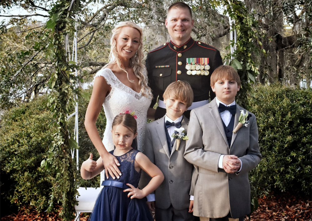 Summerville, S.C. Warehouse Manager Nick Essenmacher, with his wife, Pryor, and children, Jack, Luke and Madilyn.